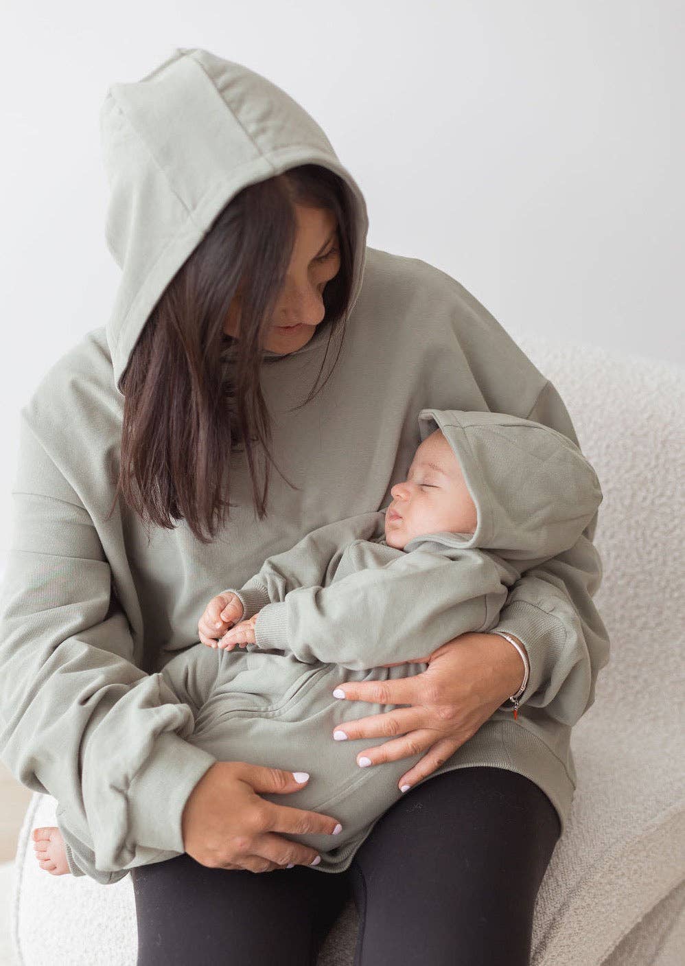 Mila & Co. - Hoodie Romper | Basil