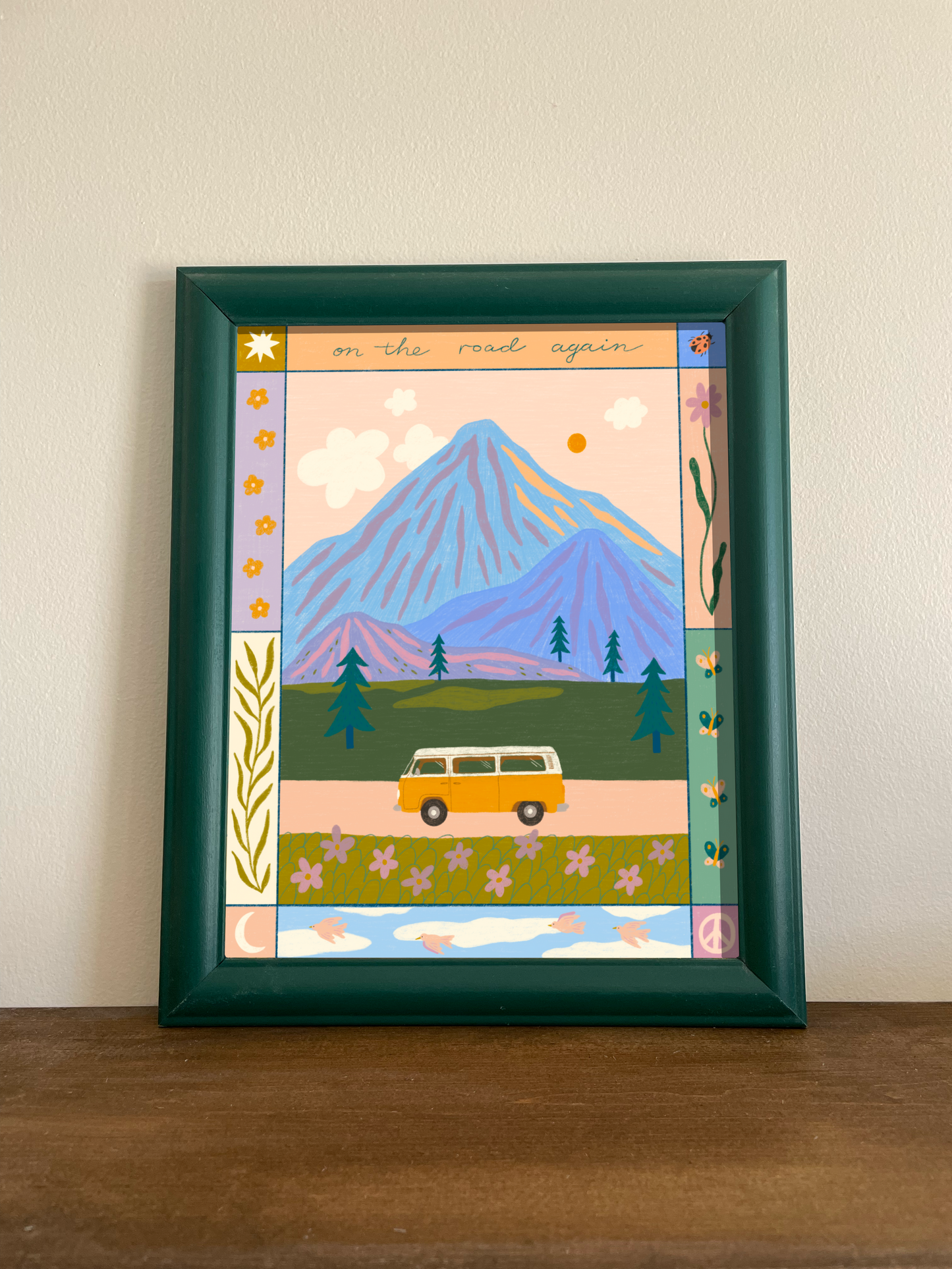 Away Designs - ROAD AGAIN Art Print