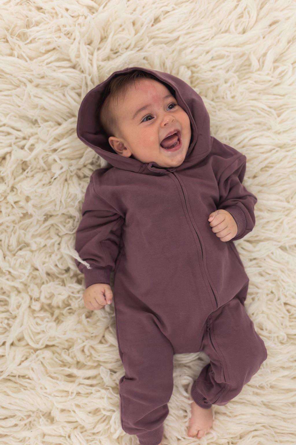 Mila & Co. - Hoodie Romper | Plum
