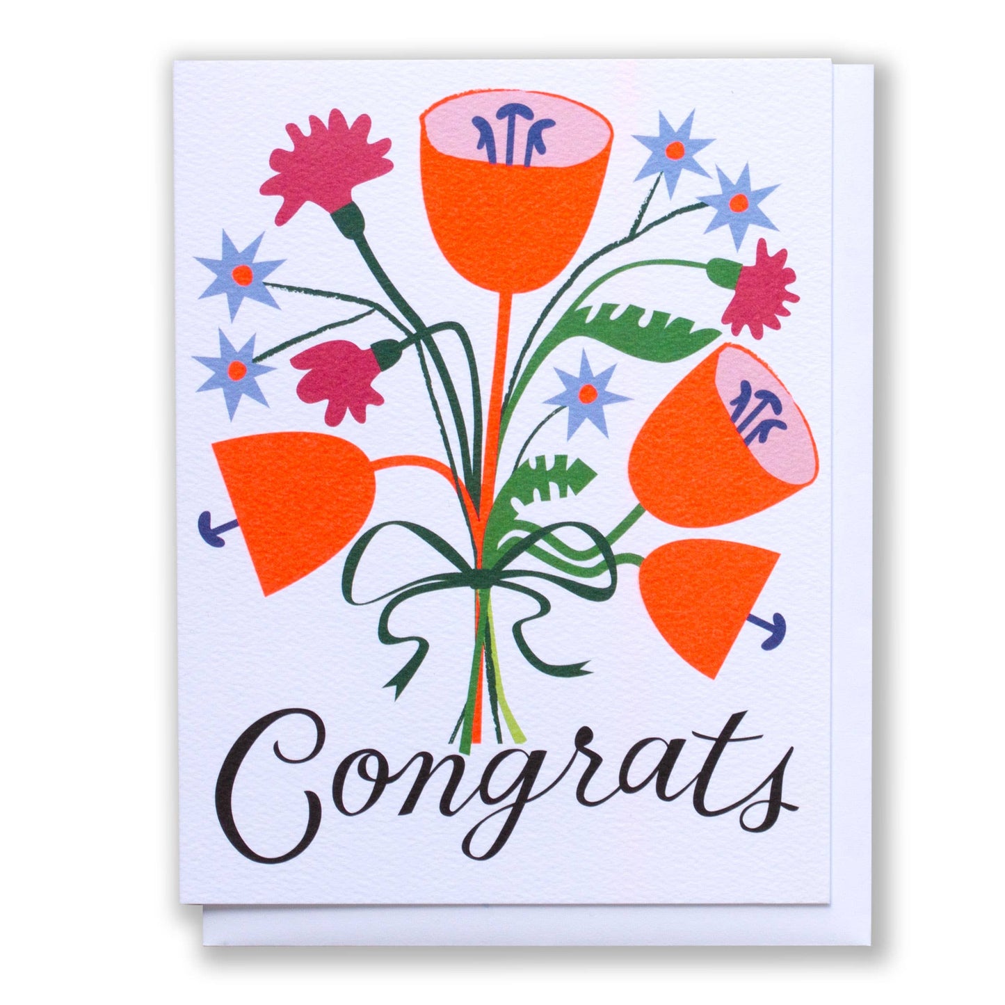 Banquet Workshop - Bouncy Floral Congrats Card
