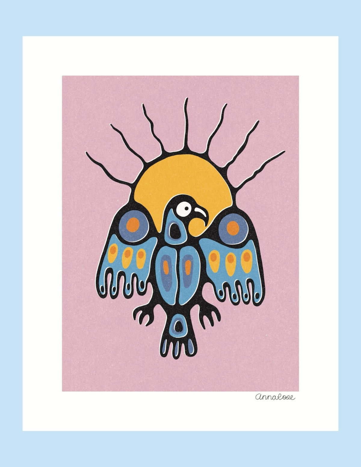 Anna Rose Artwork - Animikii Binesi Giiweki Print