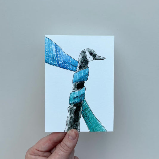 Critter Co. - GOOSE IN A SCARF Card