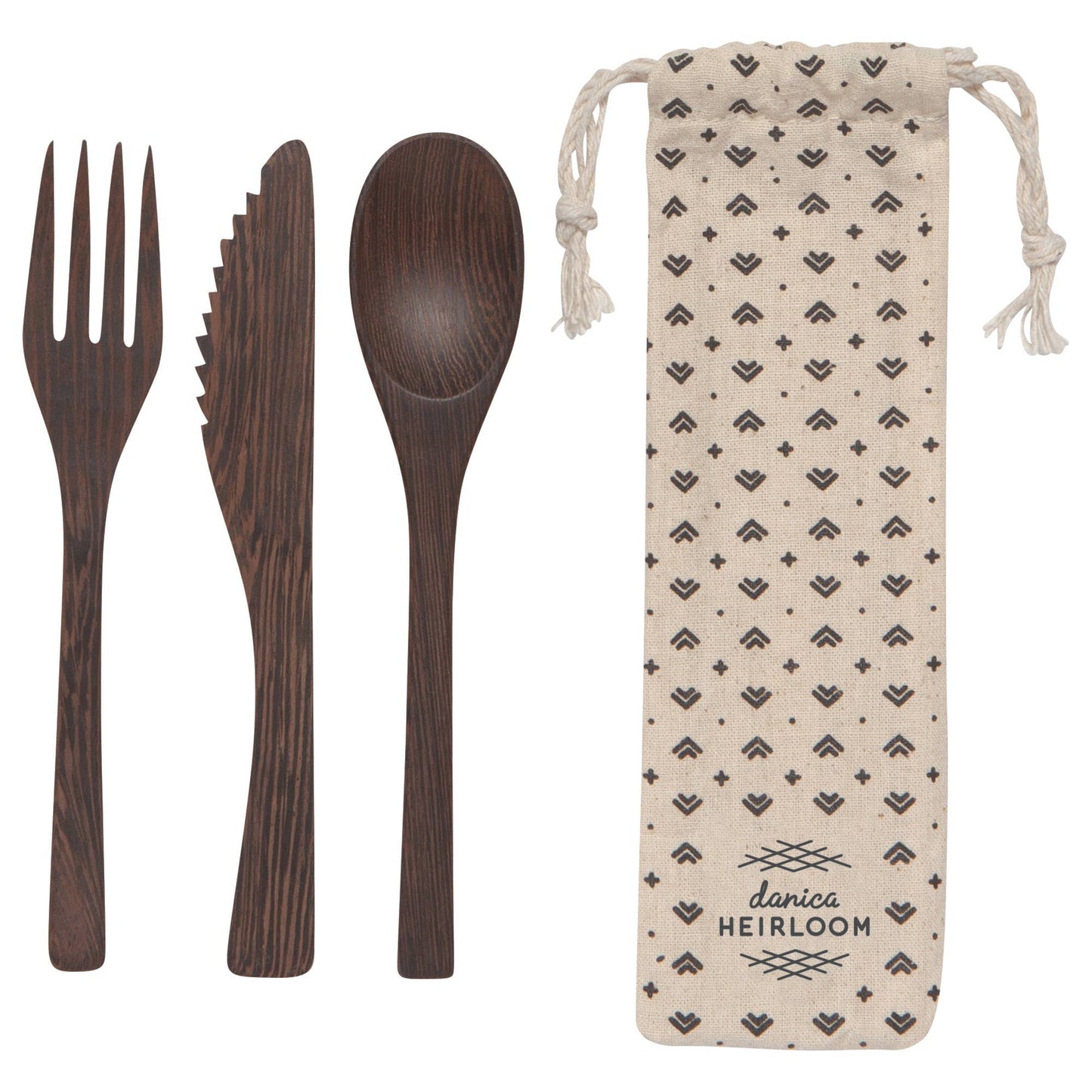 Danica - On The Go Ebony Cutler Set of 3 with Carry Bag