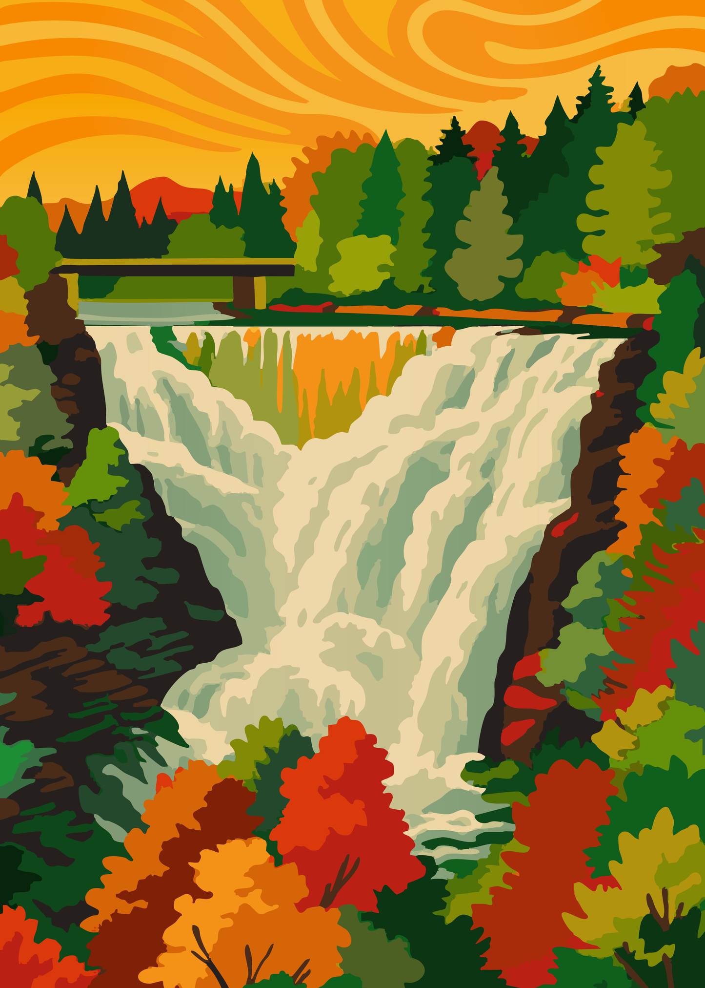 Villager Puzzles - Autumn Cascade | 1000-Piece Puzzle