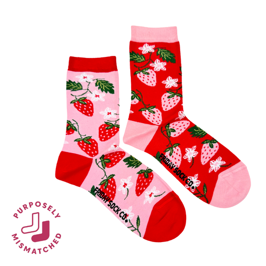 Friday Sock Co. - Women's Strawberry Socks