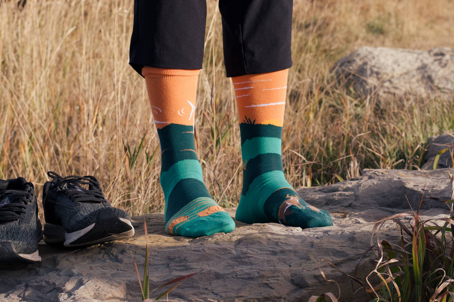 Friday Sock Co. - Men's Socks Foothills Canadian Landscape Socks