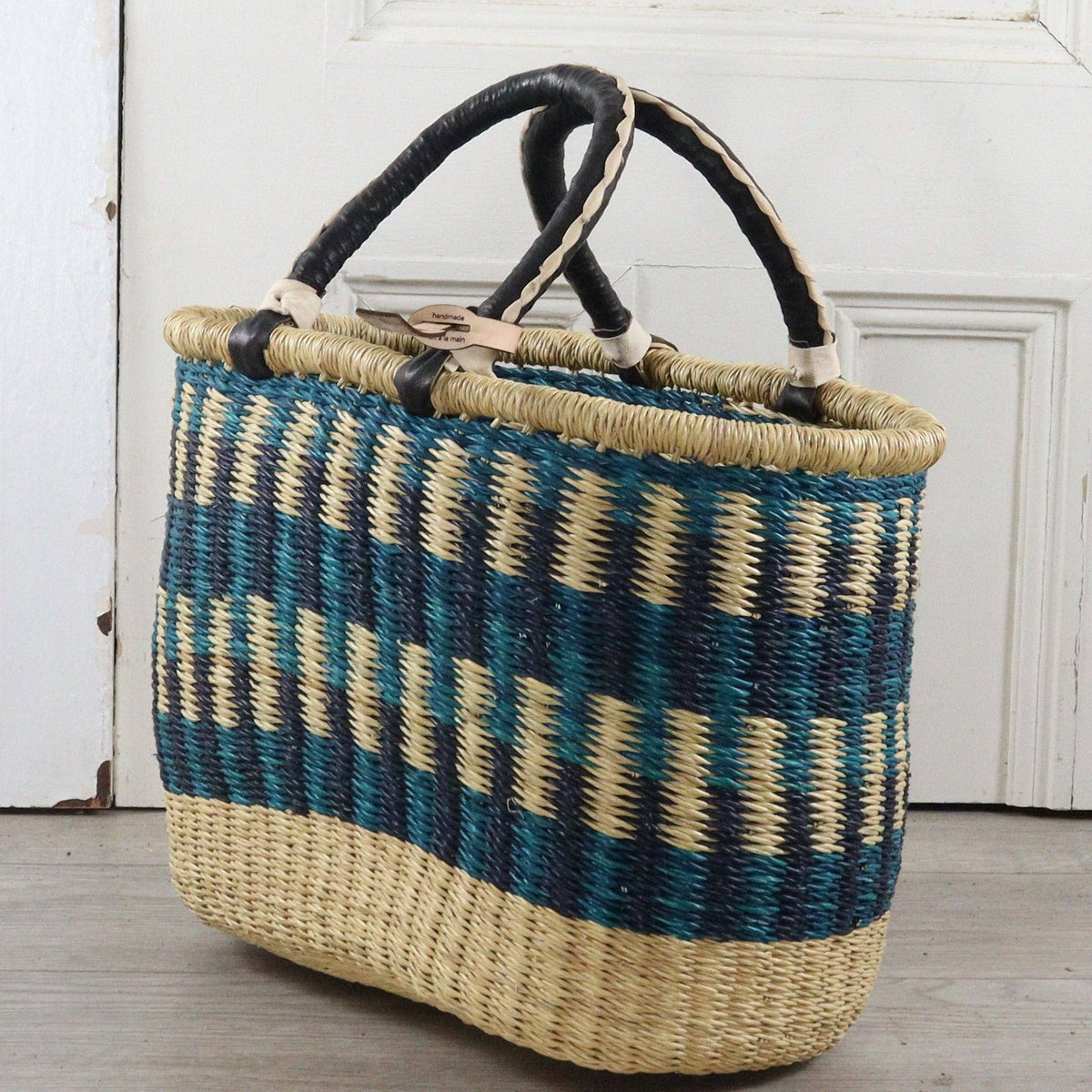 Big Blue Moma - Bolga Basket LARGE OVAL (Variety of Colours)