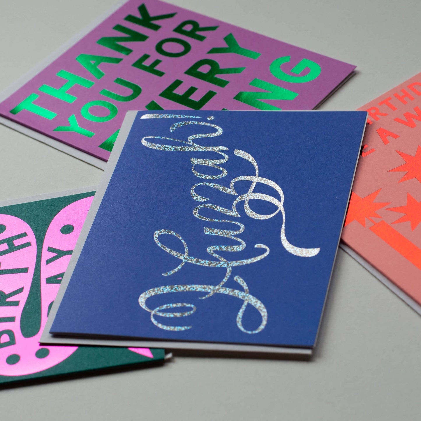 Banquet Workshop - Glitter Foil Huzzah Note Card