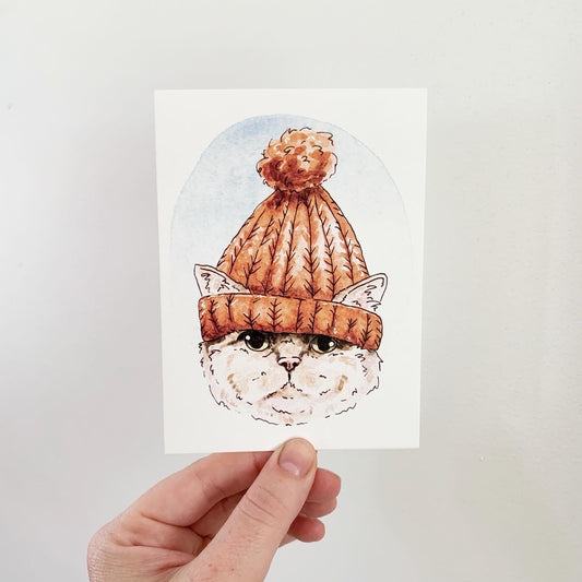 Critter Co. - CAT IN A CANADIAN HAT (TOQUE) Card