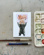 Critter Co. - I LOVE YOU RED PANDA Card