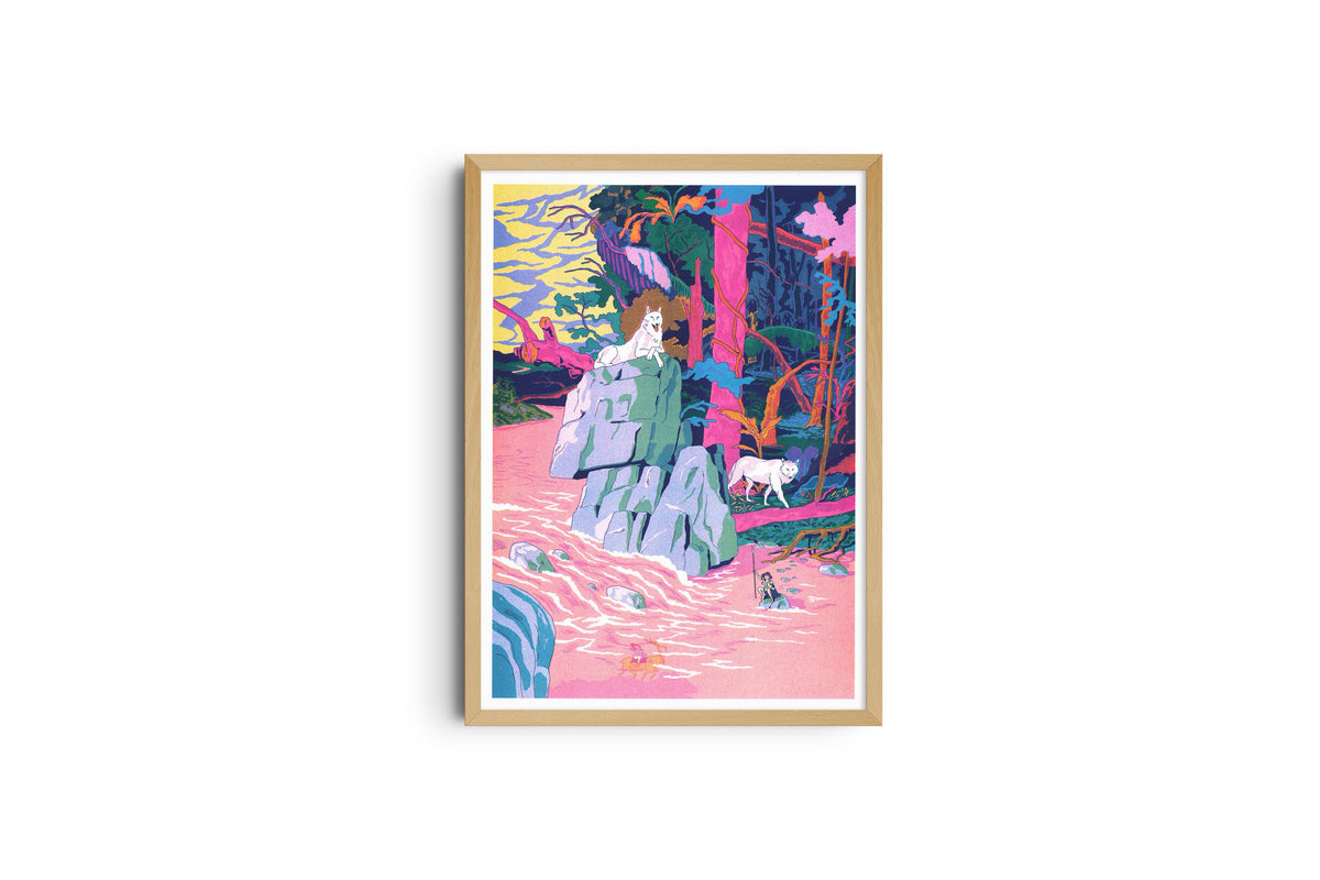 KIBLIND Atelier - PRINCESS MONONOKE Simon Roussin (A3 Print)