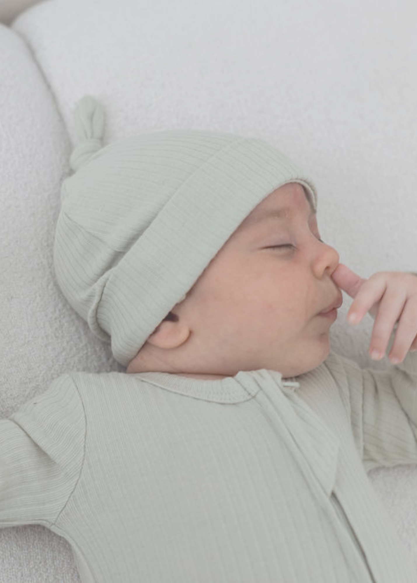 Mila & Co. - Ribbed Footie | Pistachio