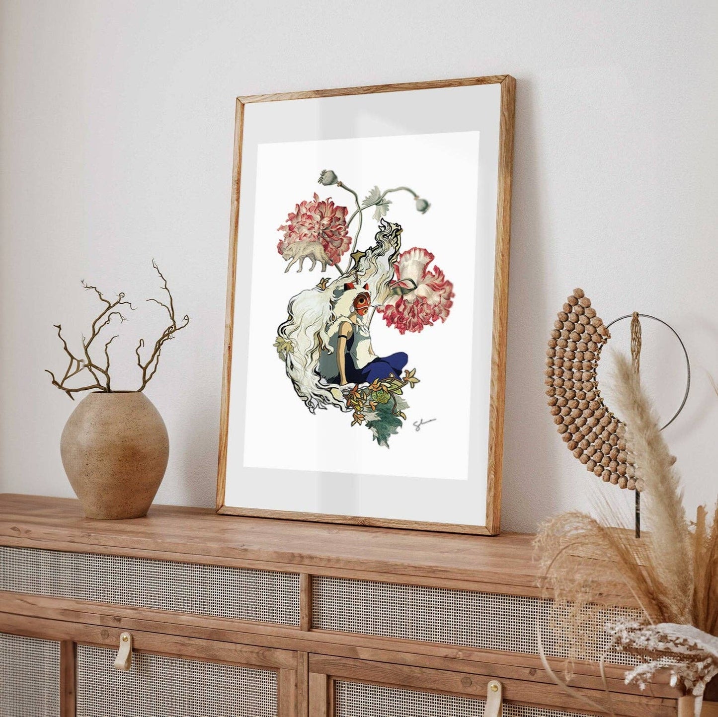 Clever Clippings - Ghibli inspired: Princess Mononoke - Fierce and Free (12"x16")