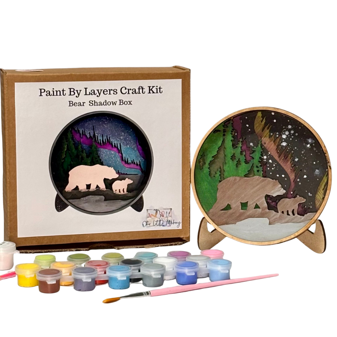 Our Little Makery - Bear Shadow Box Kit