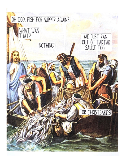 Keetarella - OH GOD. FISH FOR SUPPER AGAIN? Greeting Card