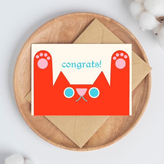 KÜKOO - CAT CONGRATS Card