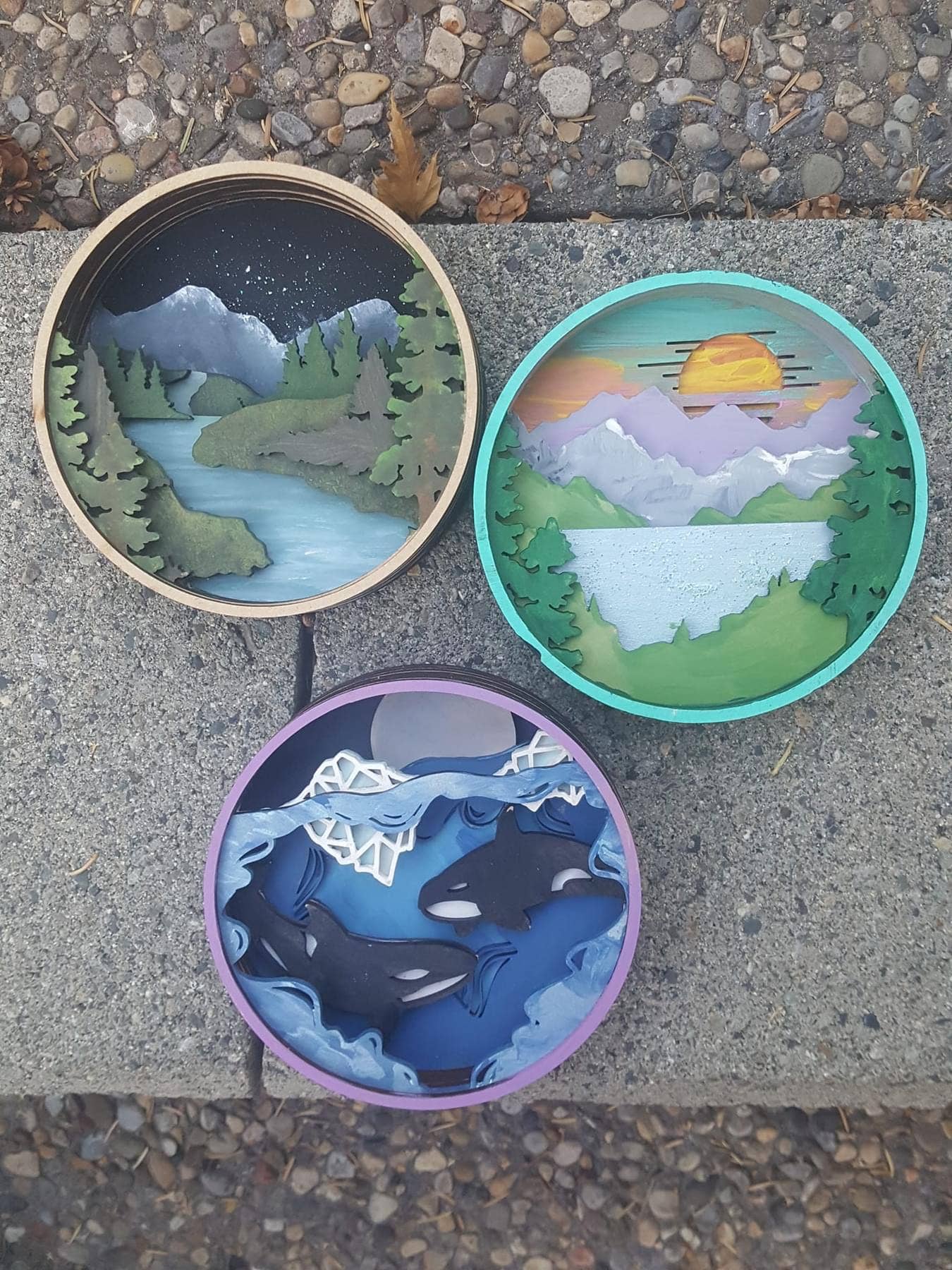 Our Little Makery - Orca Shadow Box Kit