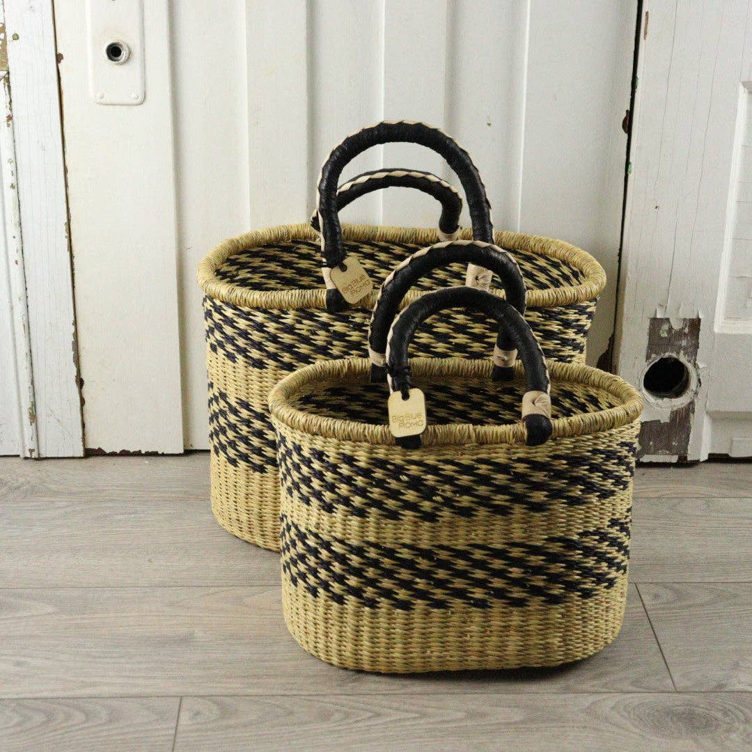 Big Blue Moma - Bolga Basket MEDIUM OVAL (Variety of Colours)