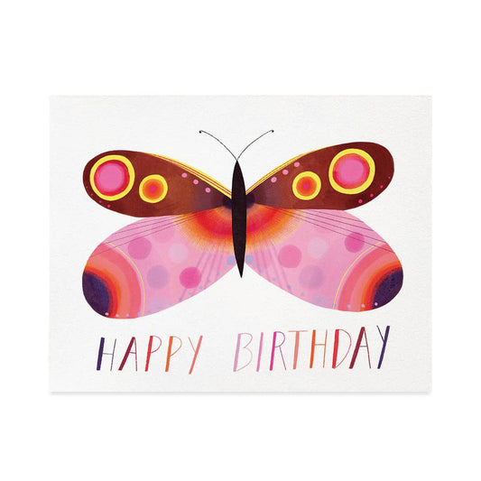 Halfpenny Postage - BUTTERFLY Birthday Card