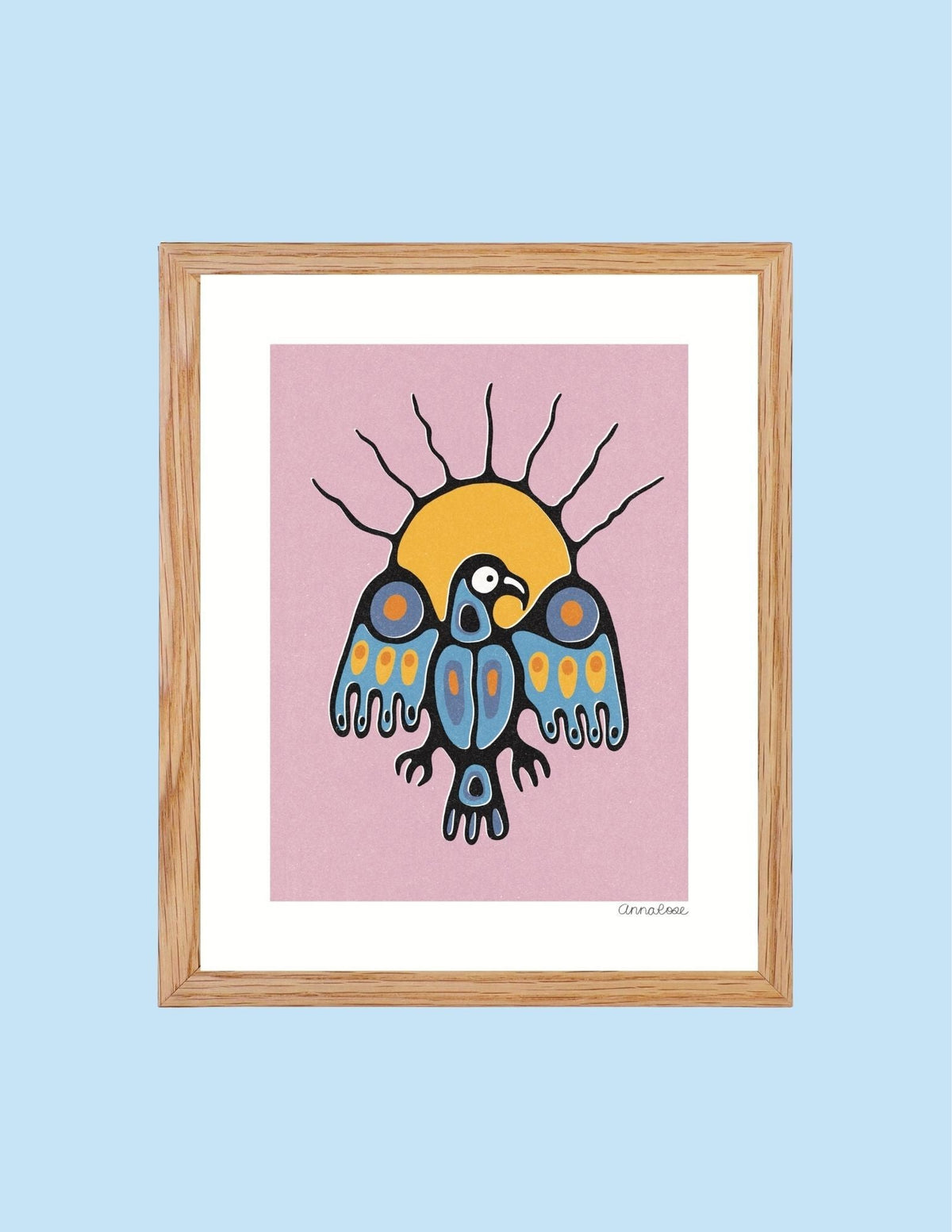 Anna Rose Artwork - Animikii Binesi Giiweki Print