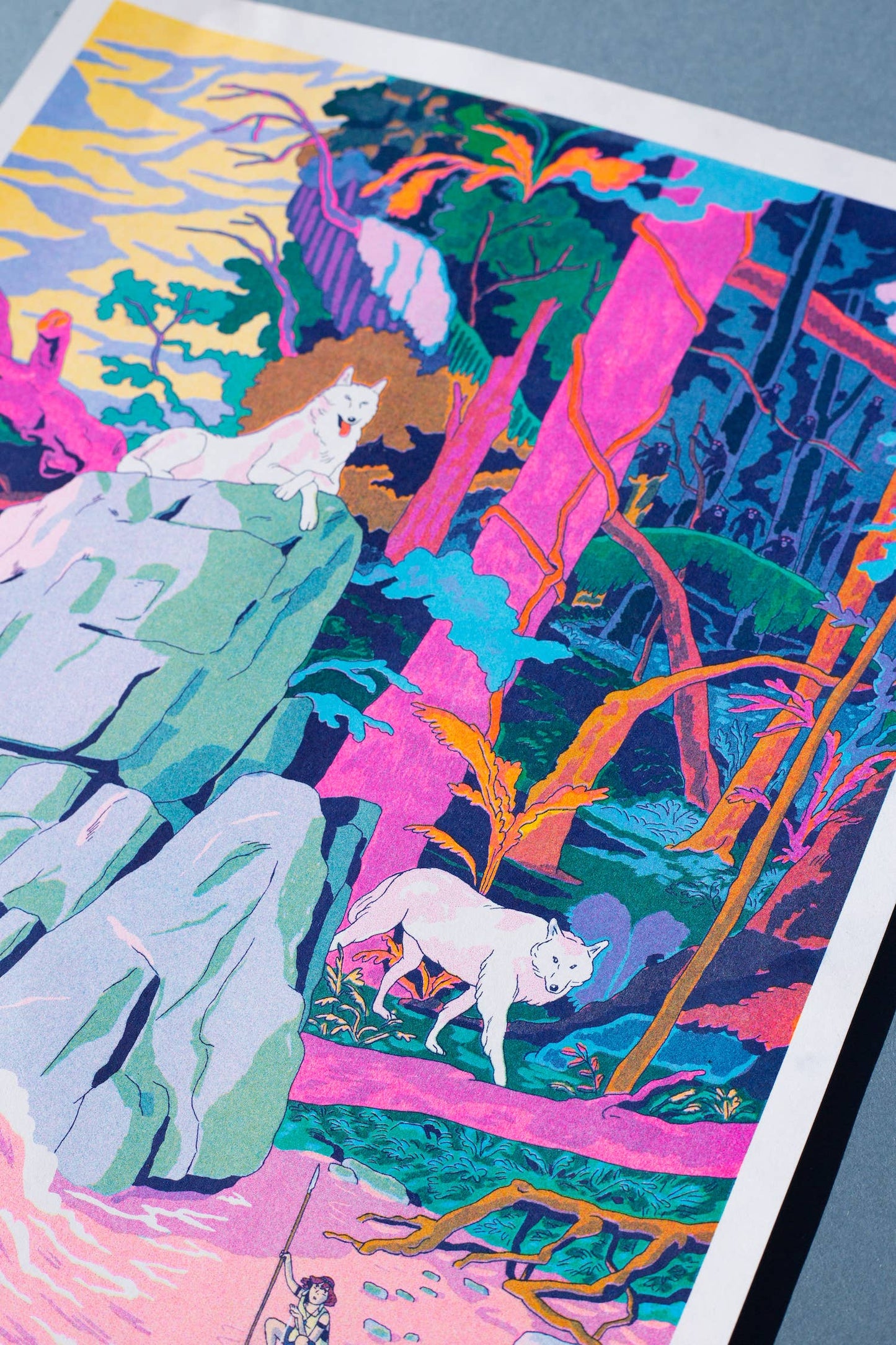 KIBLIND Atelier - PRINCESS MONONOKE Simon Roussin (A3 Print)