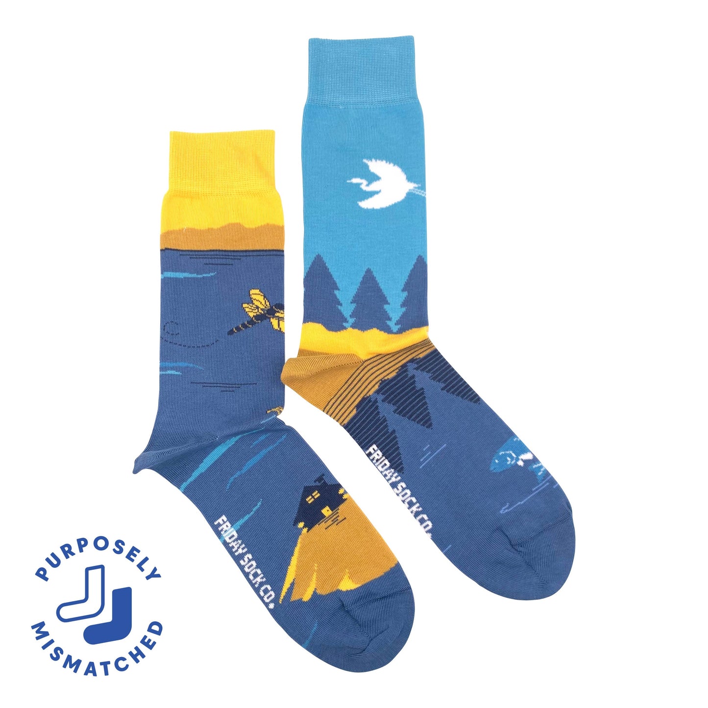 Friday Sock Co. - Men's Great Lakes Canadian Landscape Socks