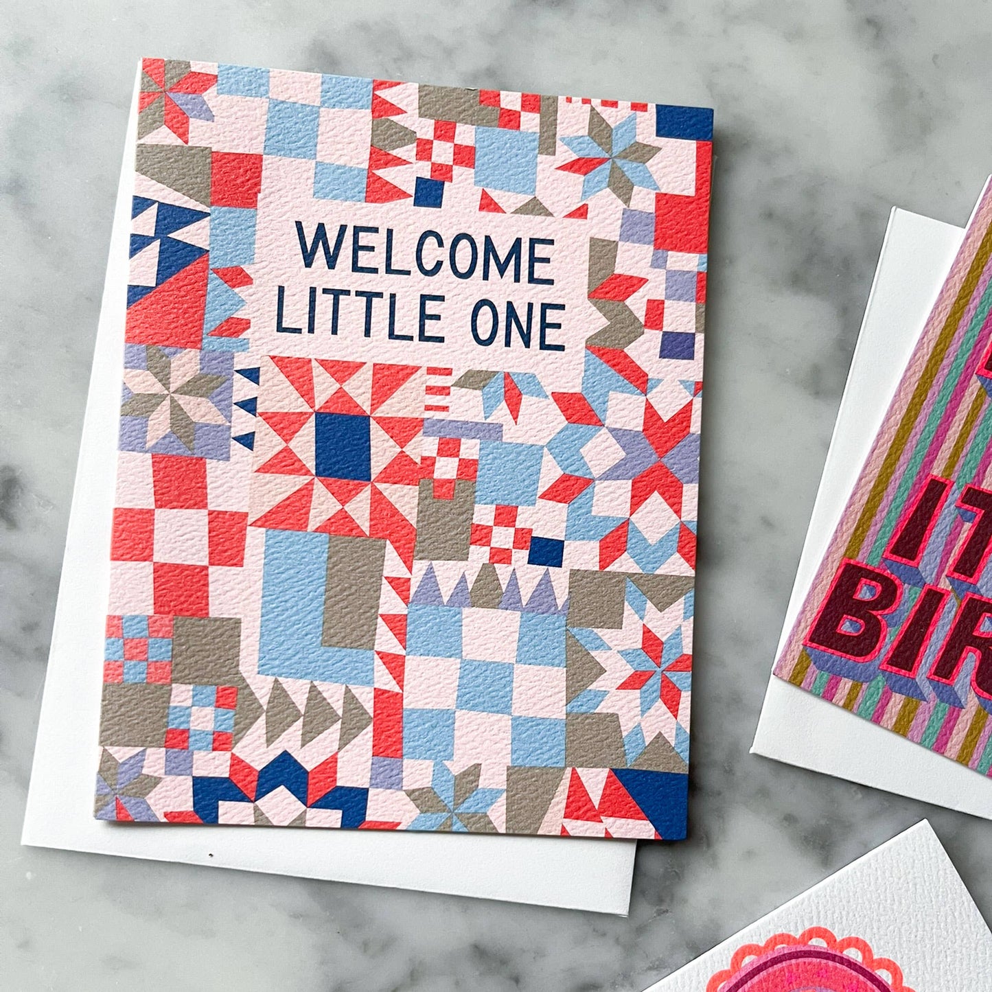 Banquet Workshop - Welcome Little One Baby Quilt Note Card