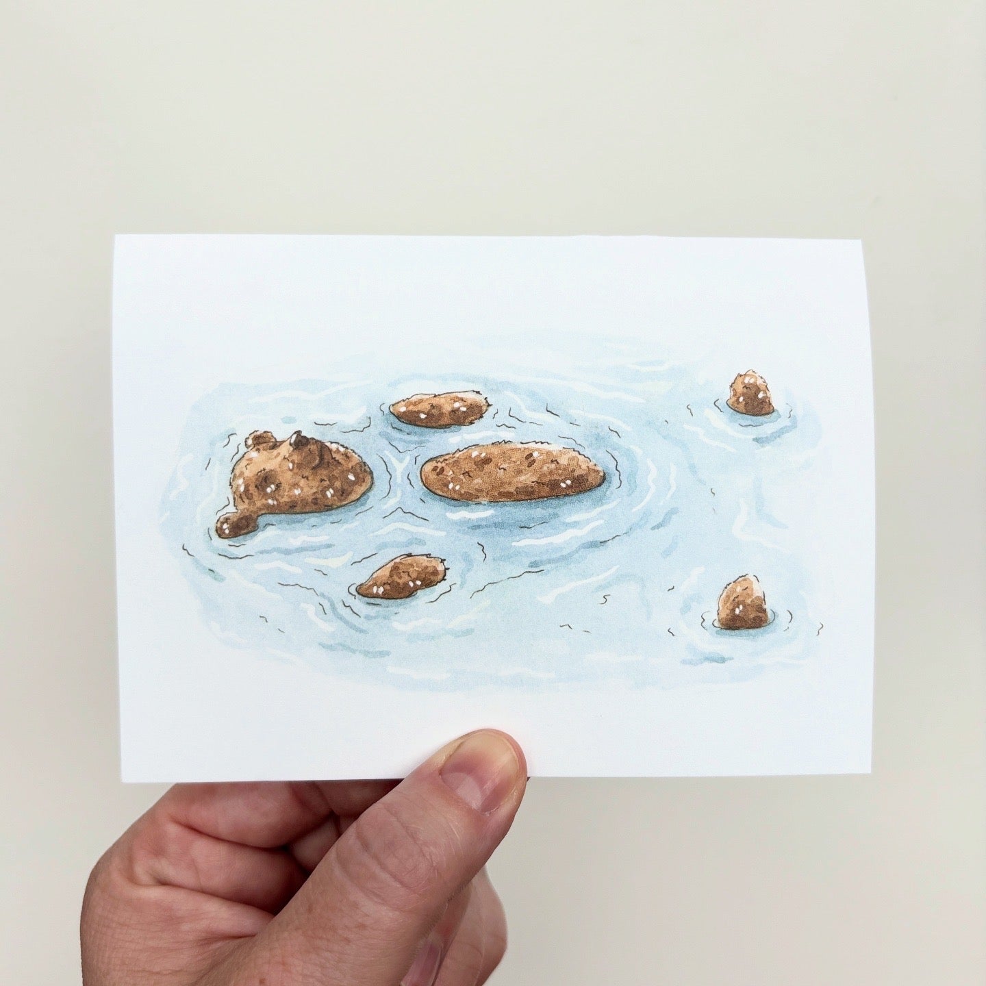 Critter Co. - BEAR-LY FLOATING Card