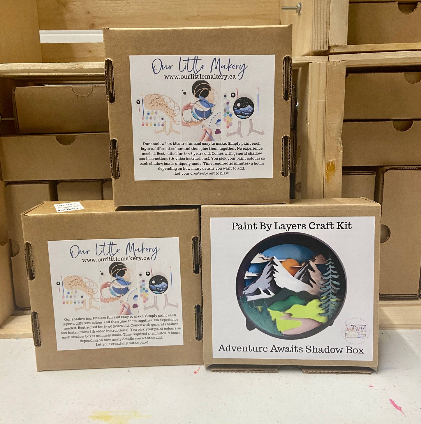 Our Little Makery - Bee Happy Shadow Box Kit