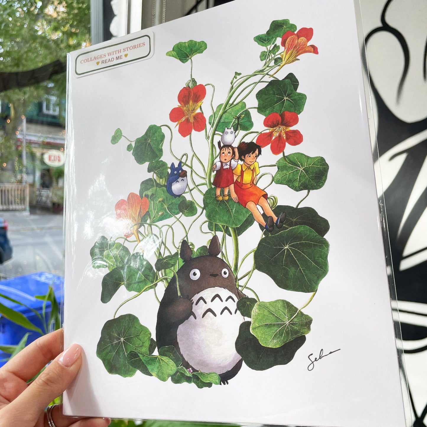 Clever Clippings - Ghibli Inspired: Totoro - Whispers of Adventure (8" X 10")
