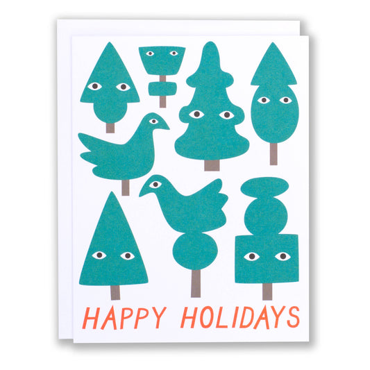 Banquet Workshop - Topiary Holiday Card