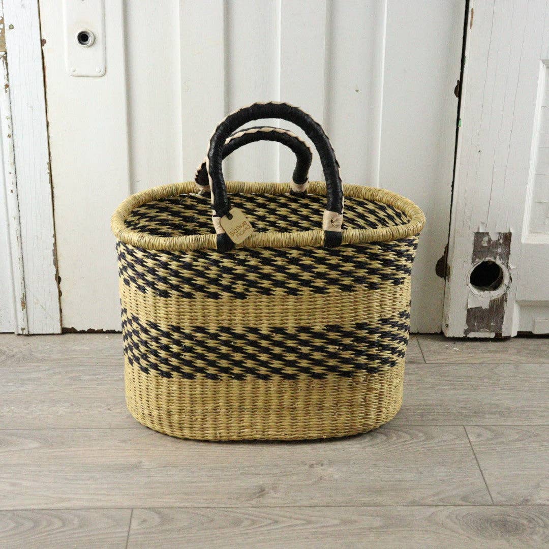 Big Blue Moma - Bolga Basket MEDIUM OVAL (Variety of Colours)