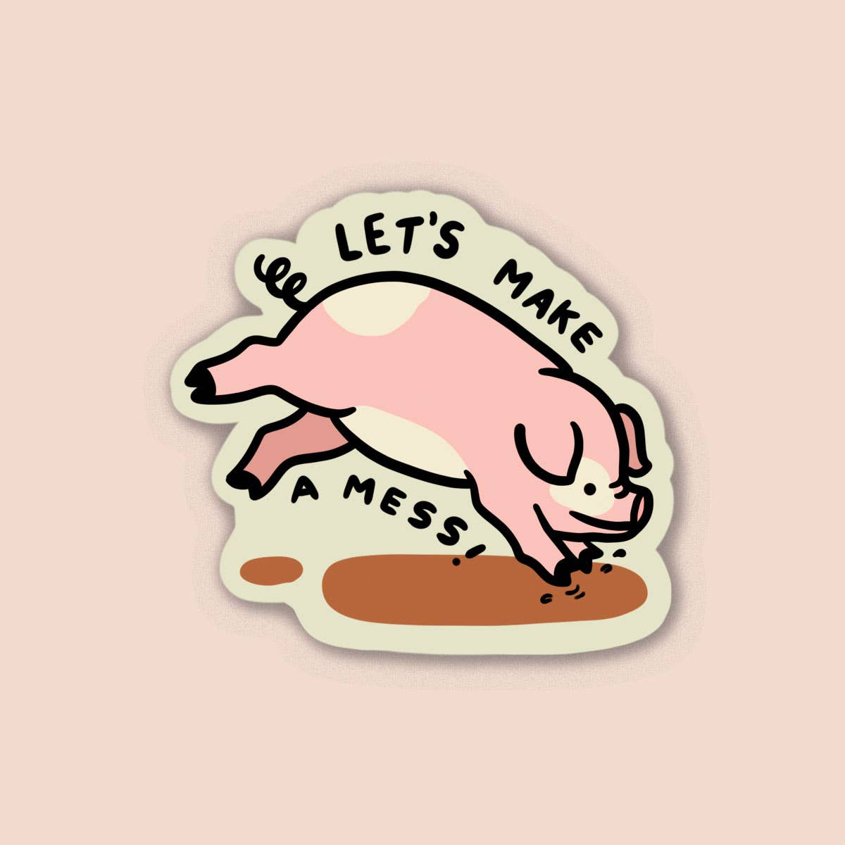 The Golden Doodle - Let's Make a Mess Sticker