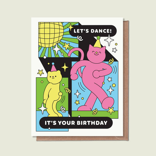 Épée Lapin Studio - Let's Dance It's Your Birthday Greeting Card