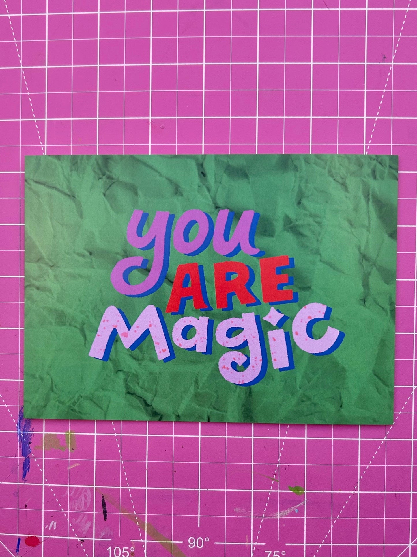 Rains Droplets - YOU ARE MAGIC Mini Art Print