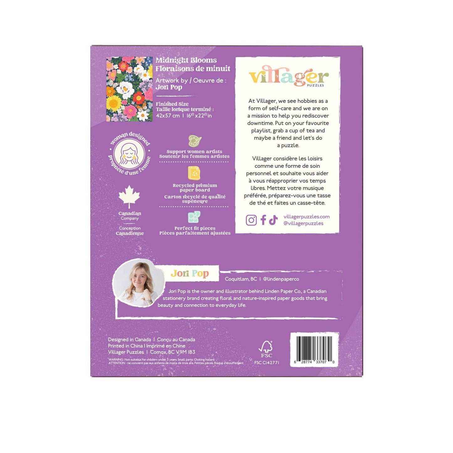 Villager Puzzles - Midnight Blooms | 500-Piece Puzzle