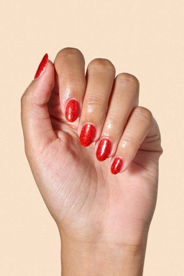 Happy Rudy - Keep The Change | Vegan Nail Polish | Red | Eco-Glitter