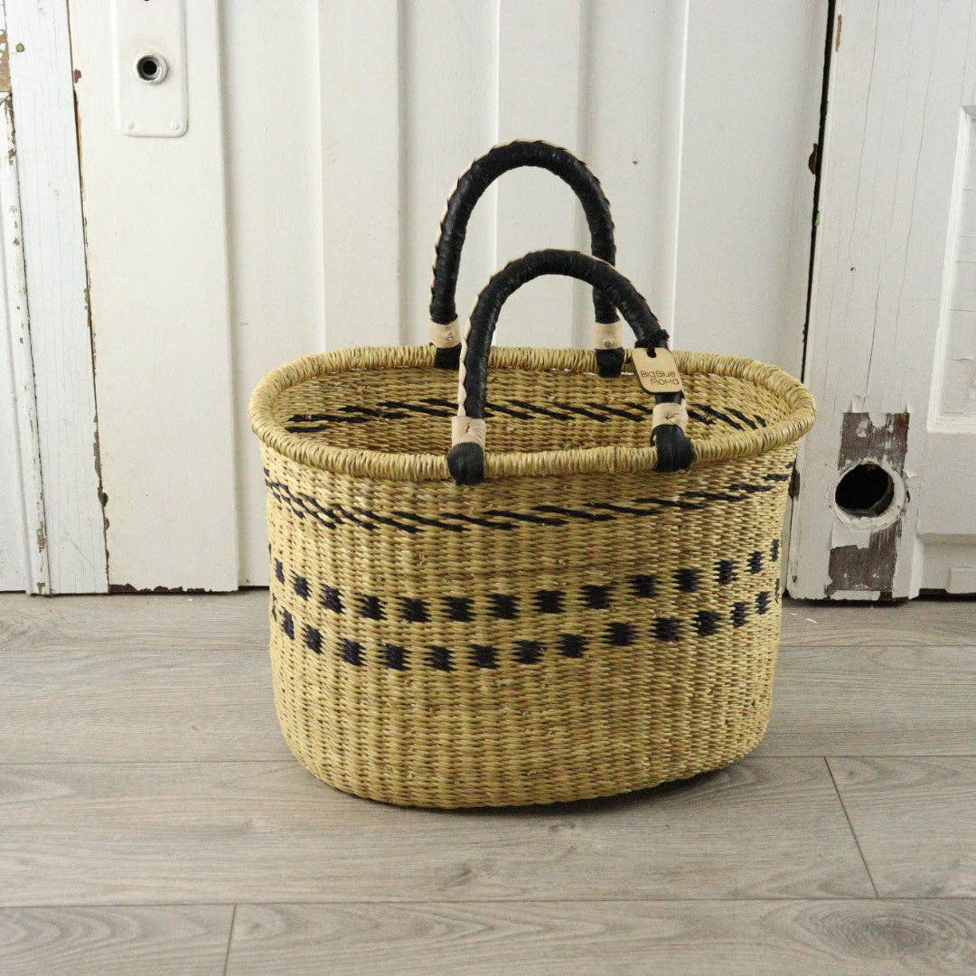 Big Blue Moma - Bolga Basket MEDIUM OVAL (Variety of Colours)