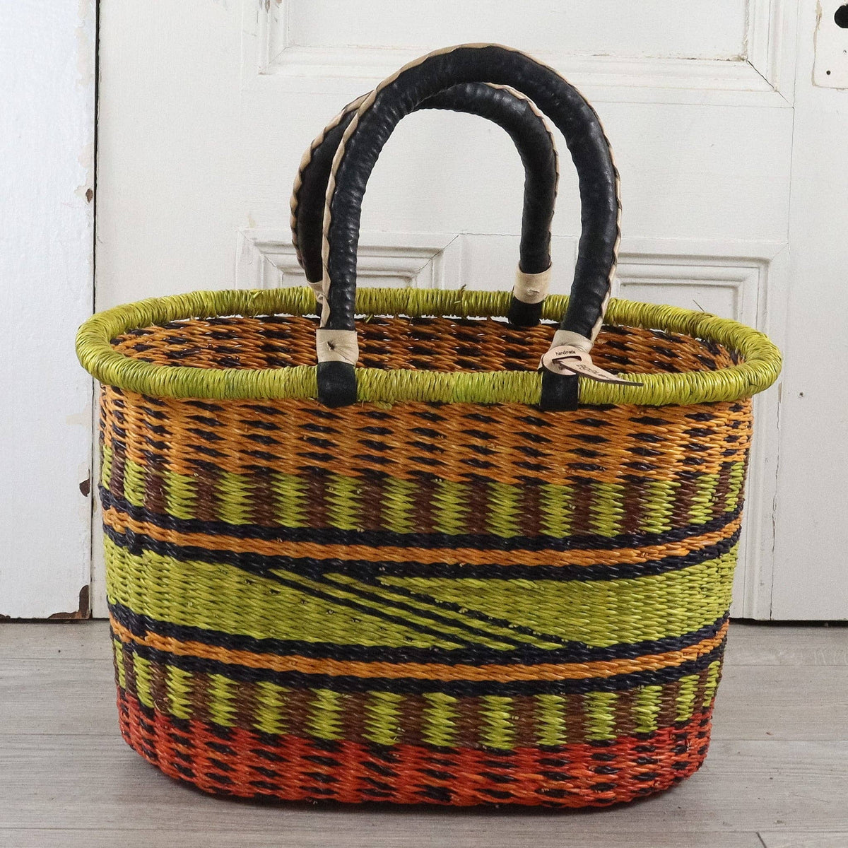 Big Blue Moma - Bolga Basket LARGE OVAL (Variety of Colours)