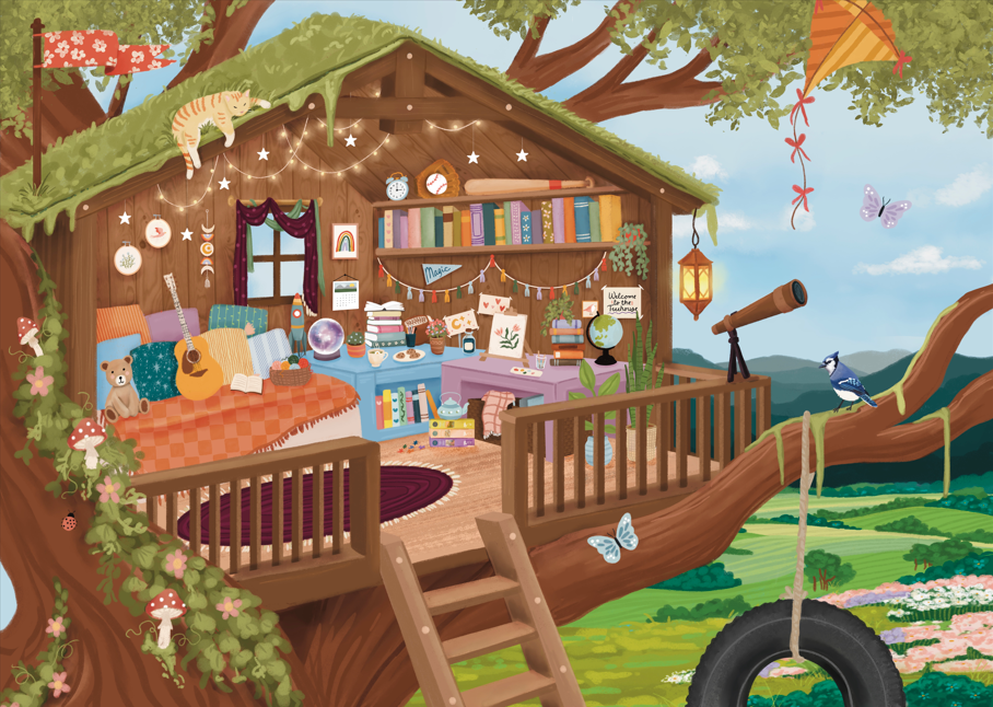 Villager Puzzles - Treetop Hideout | 250 Piece Puzzle