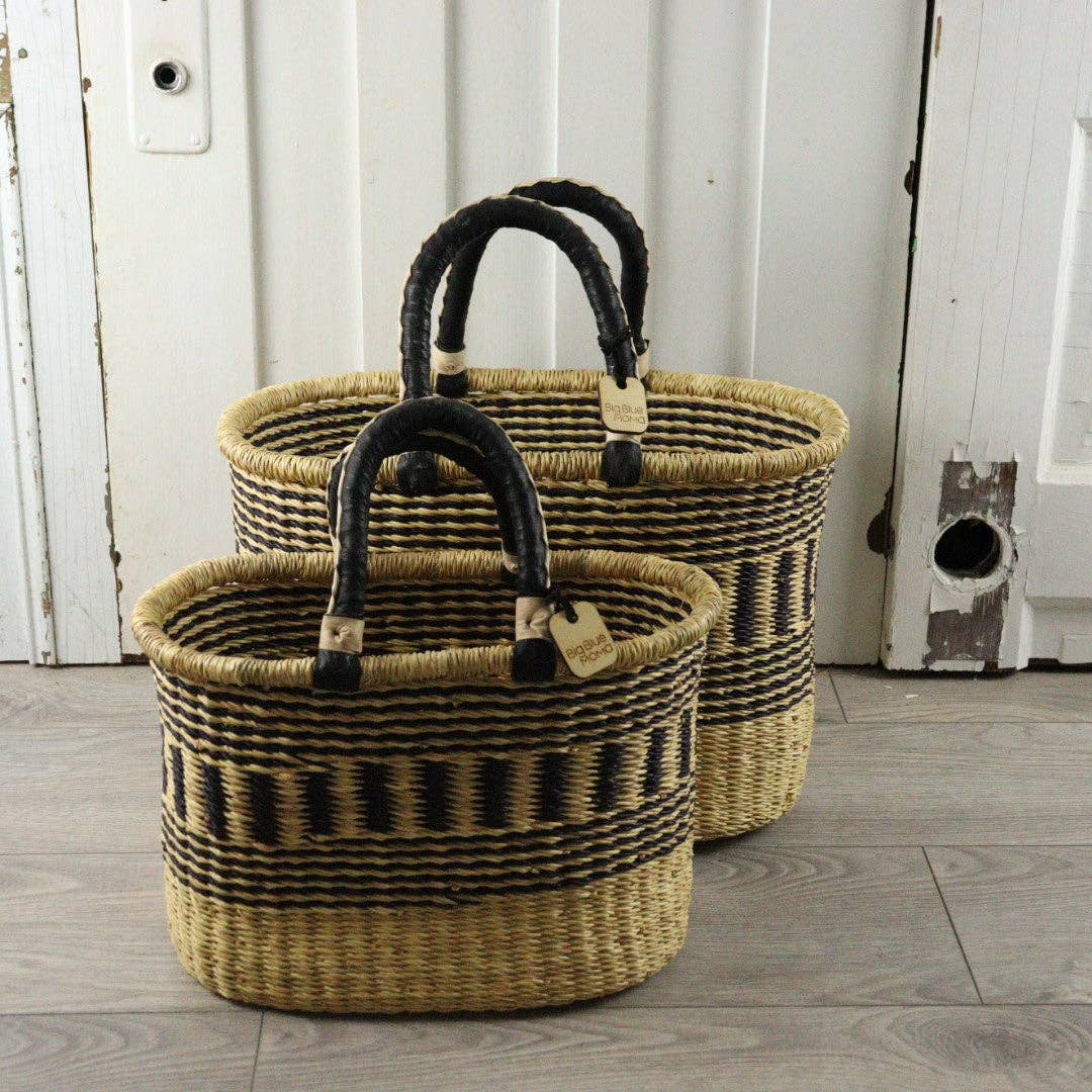Big Blue Moma - Bolga Basket MEDIUM OVAL (Variety of Colours)
