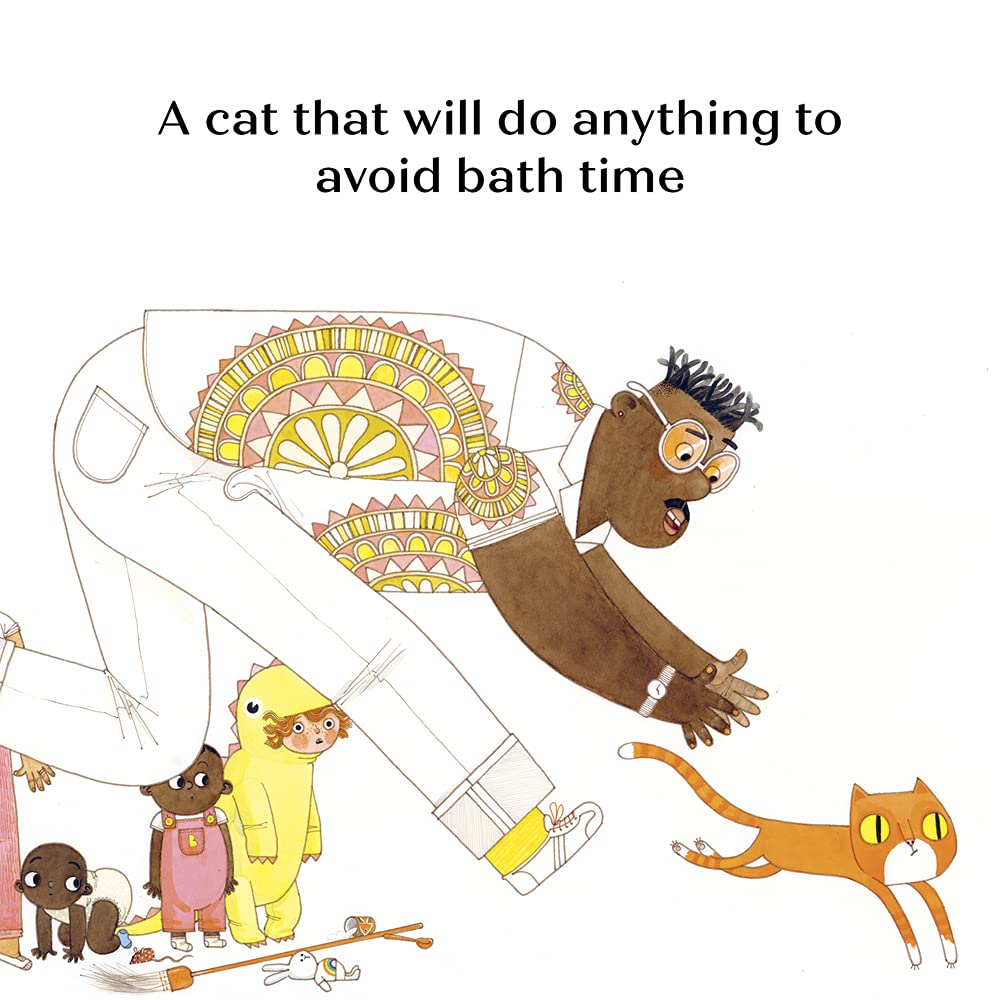 BATHE THE CAT - Hardcover Picture Book