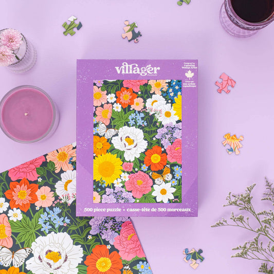 Villager Puzzles - Midnight Blooms | 500-Piece Puzzle