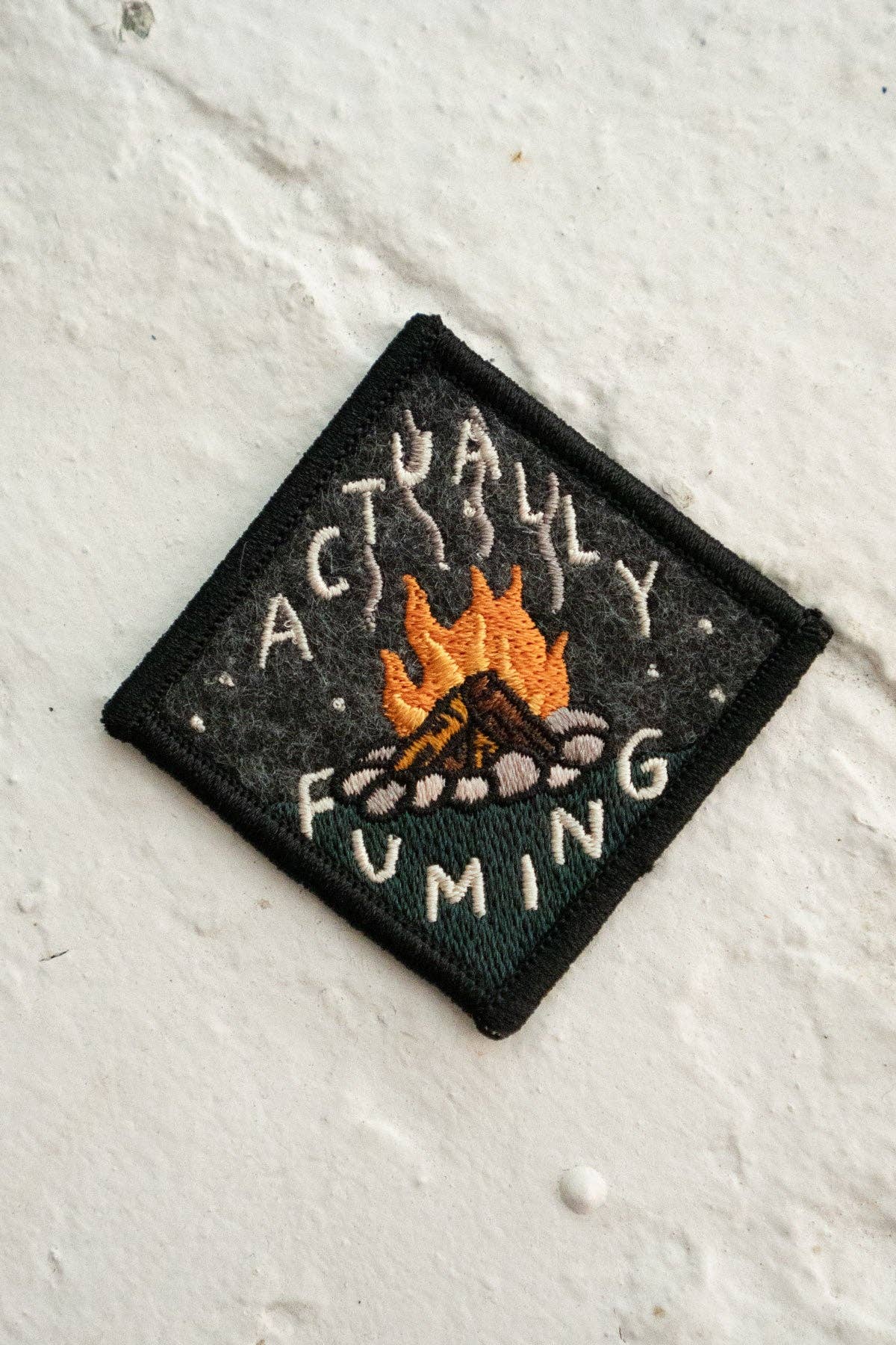 Stay Home Club - ACTUALLY FUMING Felt Sticky Patch