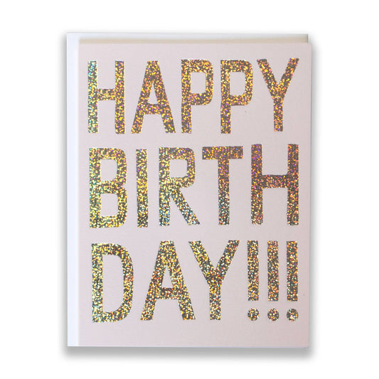 Banquet Workshop - Glitter Hologram Foil Birthday Card
