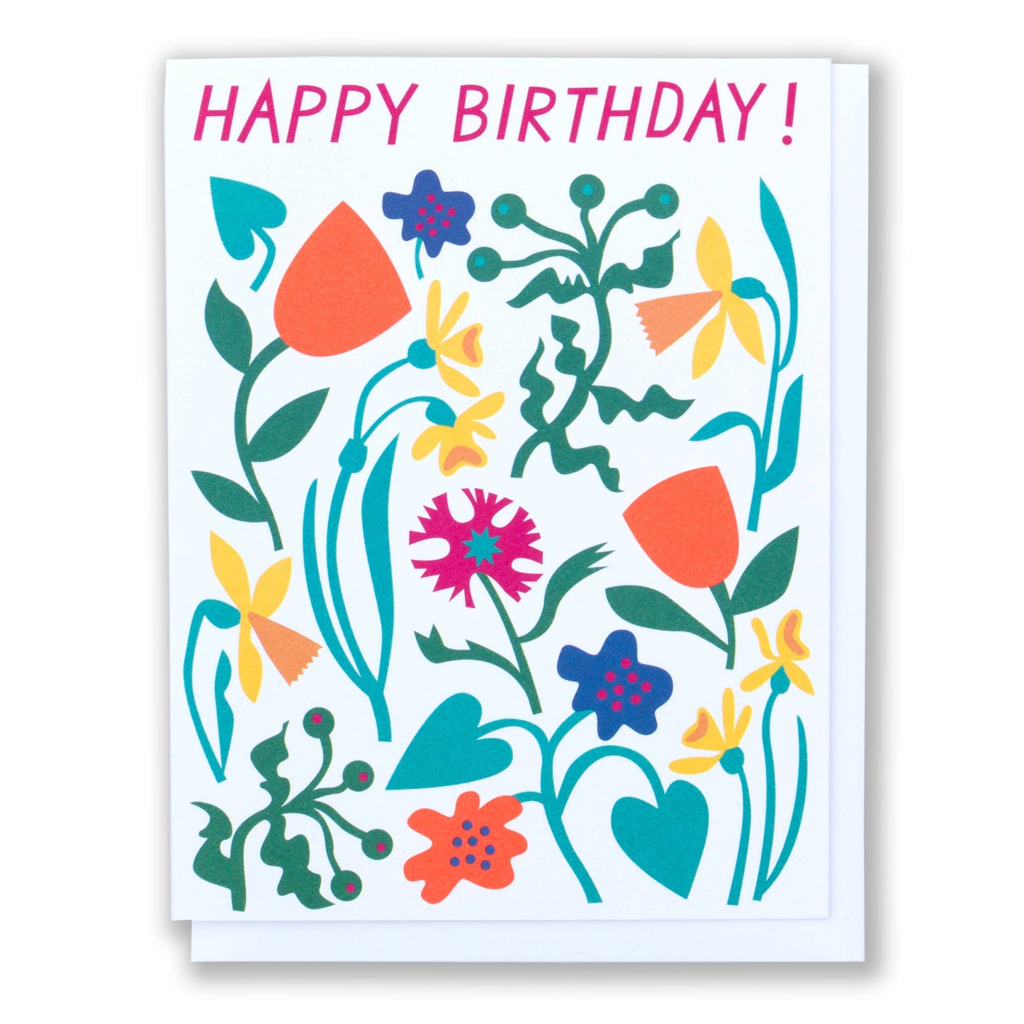 Banquet Workshop - Mod Birthday Flowers Note Card