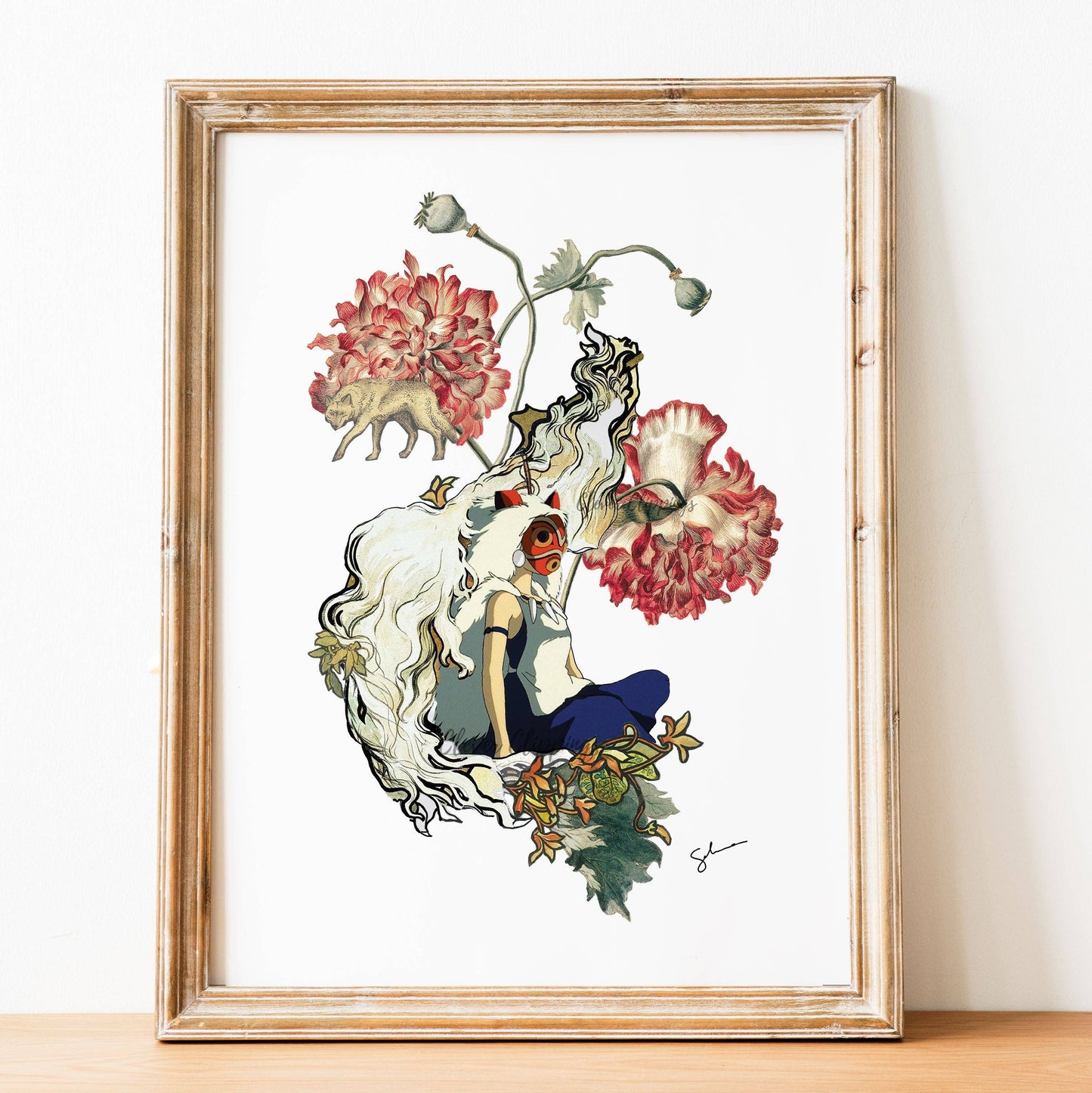 Clever Clippings - Ghibli Inspired: Princess Mononoke - Fierce and Free (8" X 10")