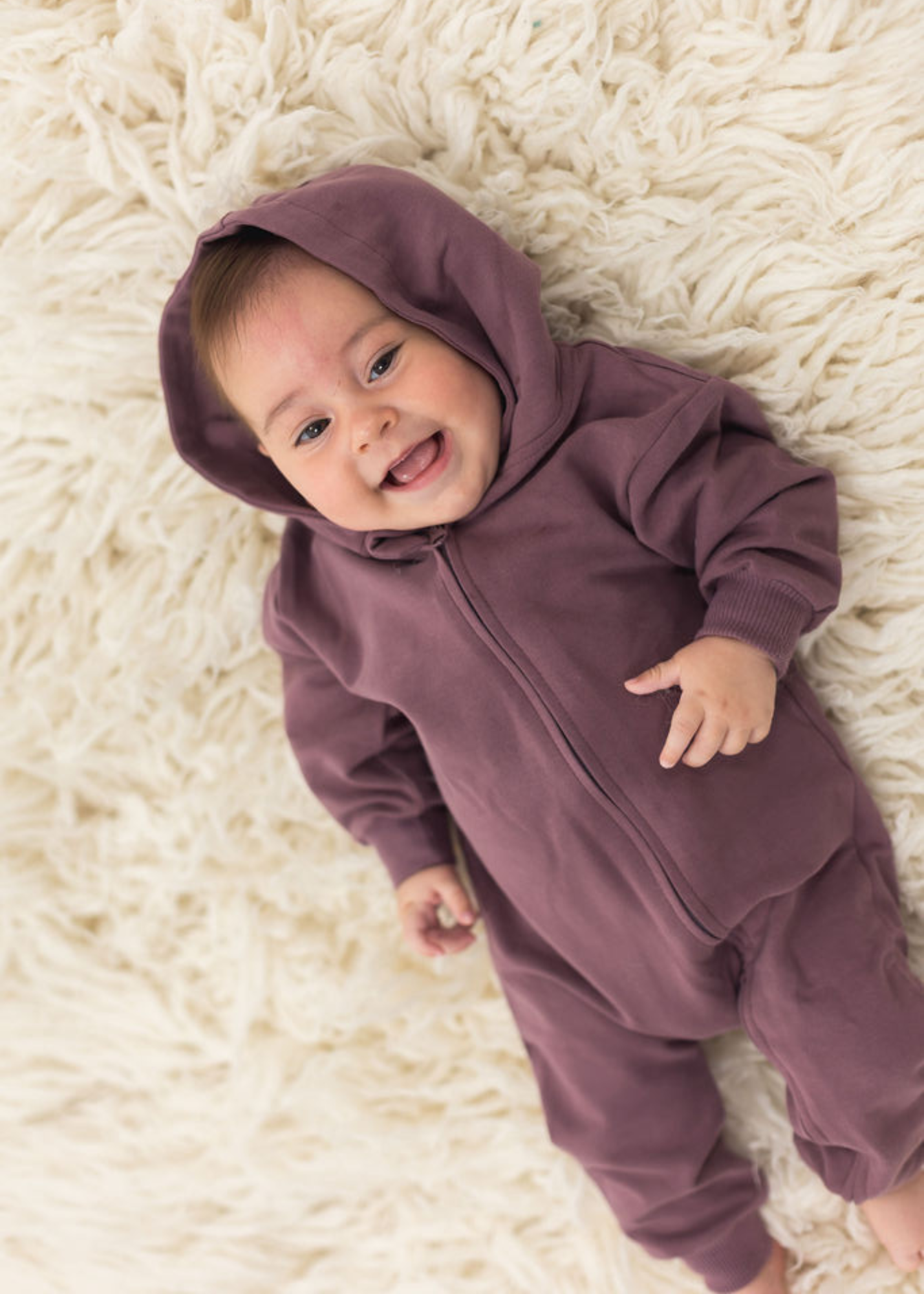Mila & Co. - Hoodie Romper | Plum