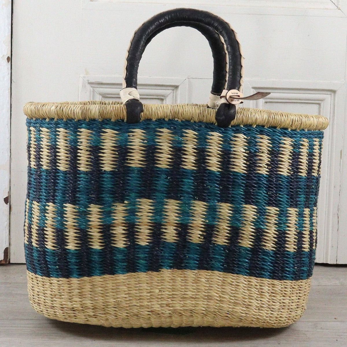 Big Blue Moma - Bolga Basket LARGE OVAL (Variety of Colours)