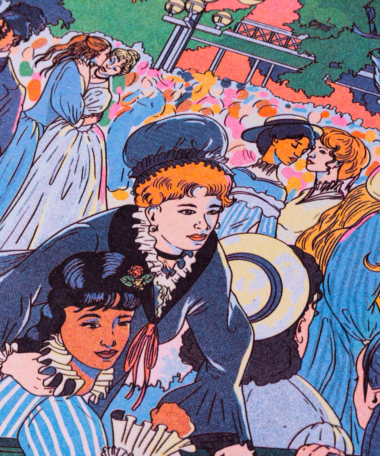 KIBLIND Atelier - BAL DU MOULIN DE LA GALETTE María Jesús Contreras (A3 Print)
